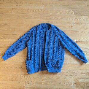 Handknit Cardigan Sweater